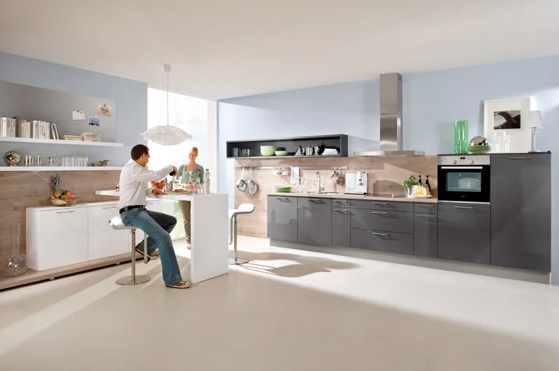 Atelier Küchen & Hausgeräte - Basis - Häcker - Carbon Metallic